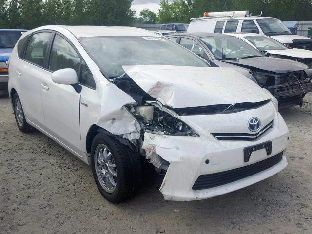 JTDZN3EU4D3234300 - 2013 TOYOTA PRIUS V WHITE photo 1