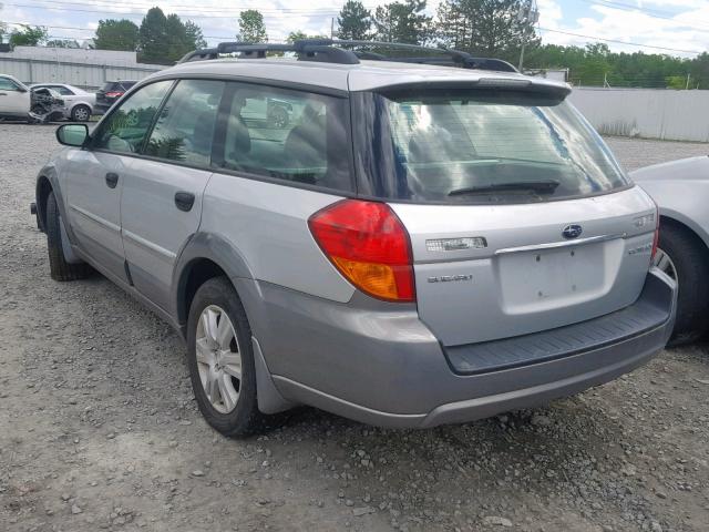 4S4BP61C157378872 - 2005 SUBARU LEGACY OUT SILVER photo 3