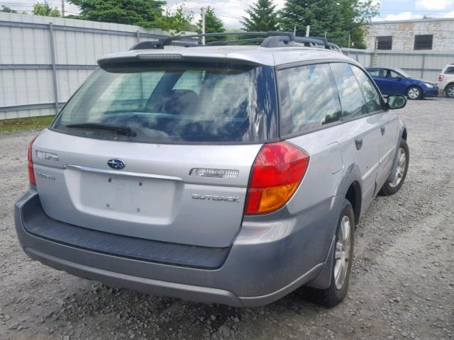 4S4BP61C157378872 - 2005 SUBARU LEGACY OUT SILVER photo 4