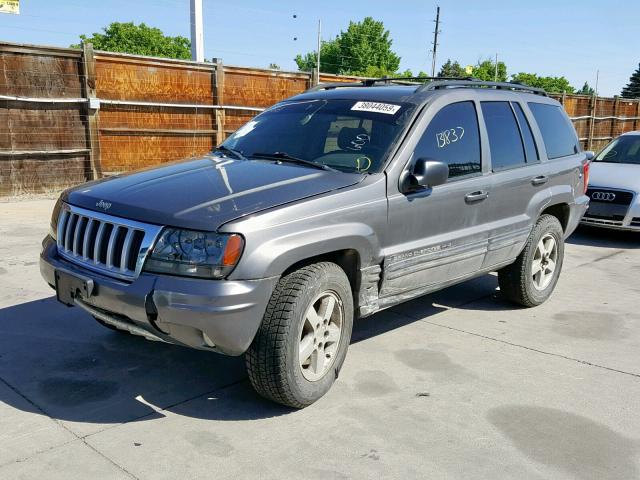 1J4GW58N94C322550 - 2004 JEEP GRAND CHER GRAY photo 2