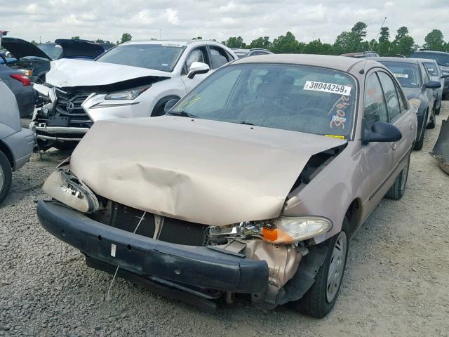 1FAFP10PXXW137792 - 1999 FORD ESCORT LX BEIGE photo 2