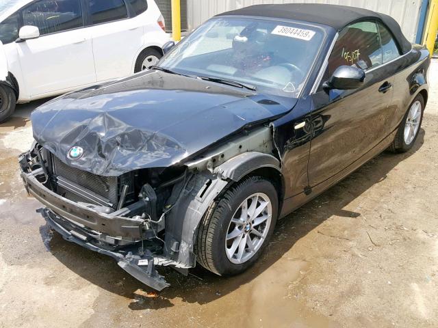 WBAUL7C50BVM79144 - 2011 BMW 128 I BLACK photo 2