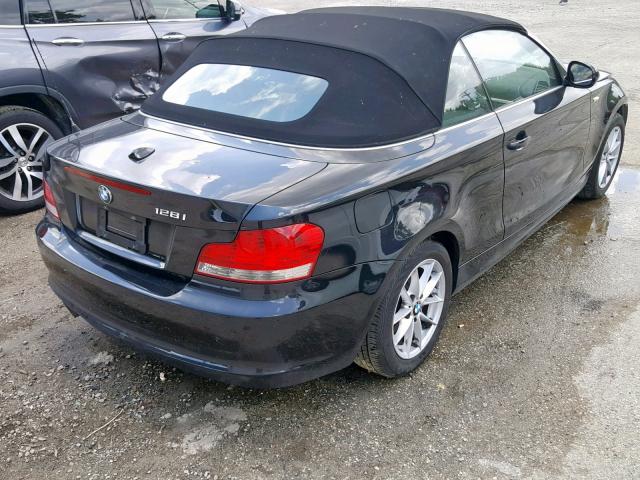 WBAUL7C50BVM79144 - 2011 BMW 128 I BLACK photo 4