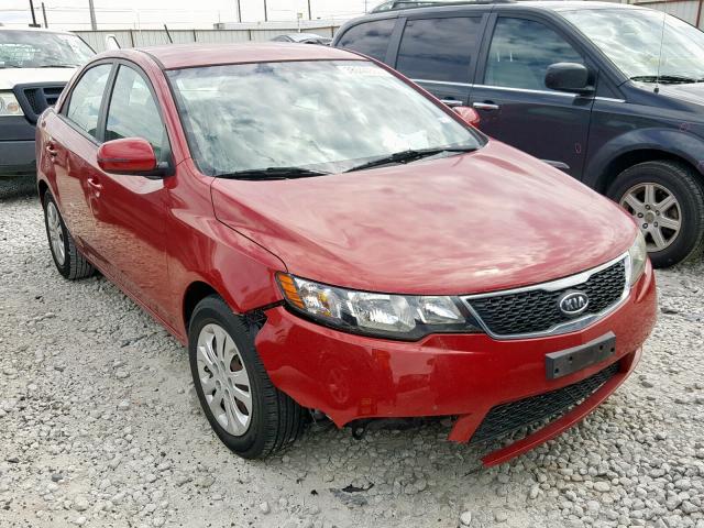 KNAFU4A23D5727743 - 2013 KIA FORTE EX RED photo 1