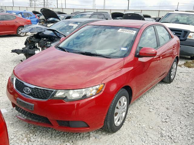 KNAFU4A23D5727743 - 2013 KIA FORTE EX RED photo 2