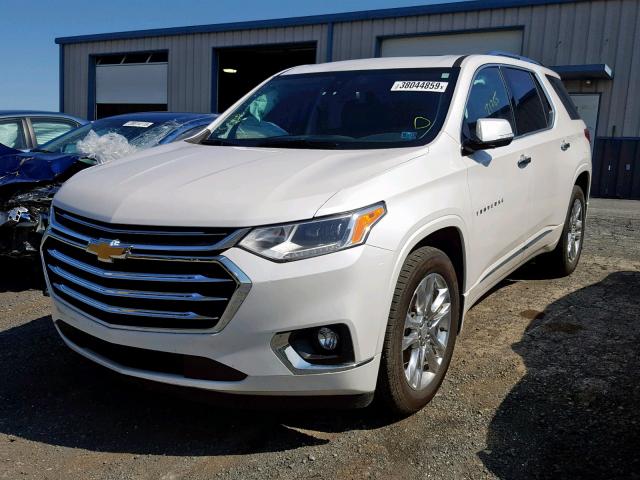 1GNEVKKW5JJ124806 - 2018 CHEVROLET TRAVERSE H WHITE photo 2