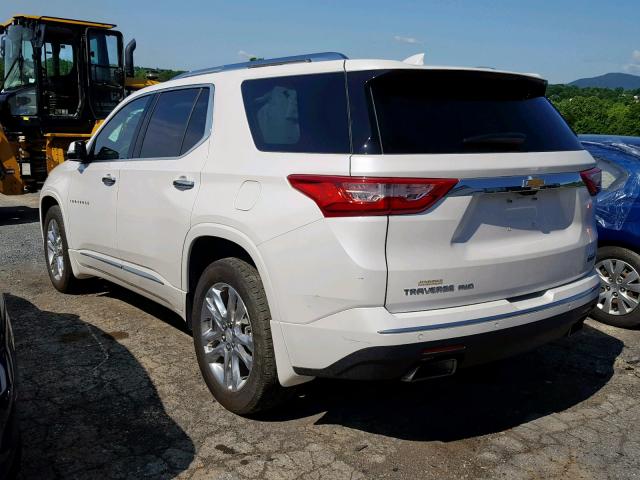 1GNEVKKW5JJ124806 - 2018 CHEVROLET TRAVERSE H WHITE photo 3