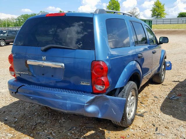 1D8HB58286F111161 - 2006 DODGE DURANGO LI BLUE photo 4