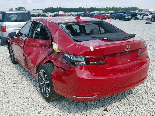 19UUB2F36HA001833 - 2017 ACURA TLX RED photo 3