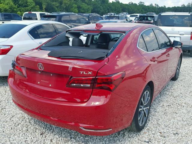 19UUB2F36HA001833 - 2017 ACURA TLX RED photo 4