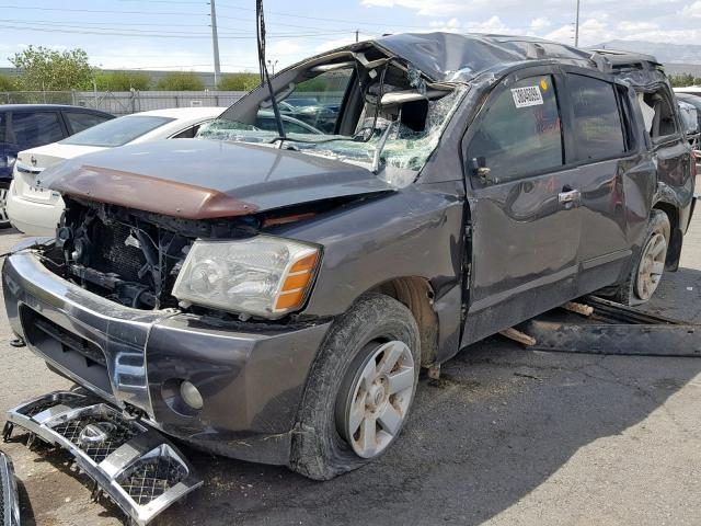 5N1AA08B74N735991 - 2004 NISSAN ARMADA SE GRAY photo 2