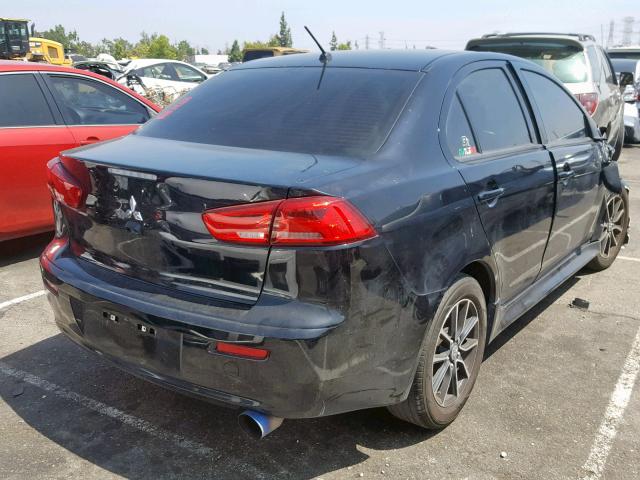 JA32U2FU6HU007721 - 2017 MITSUBISHI LANCER ES BLACK photo 4