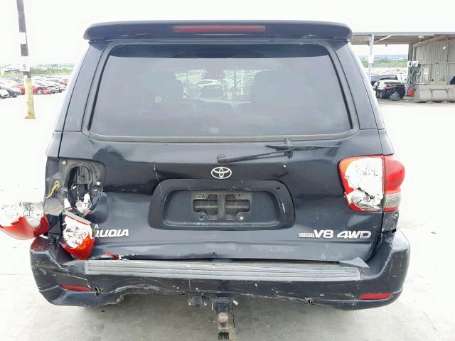 5TDBT48A17S280717 - 2007 TOYOTA SEQUOIA LI BLACK photo 9