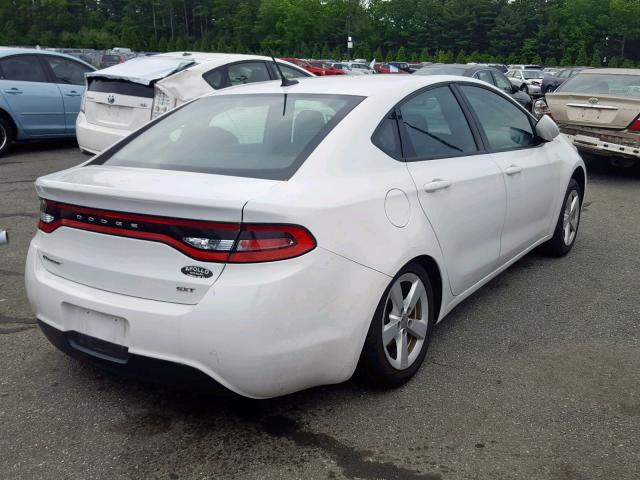 1C3CDFBB1FD351993 - 2015 DODGE DART SXT WHITE photo 4