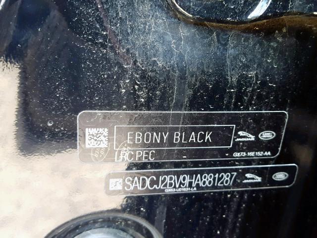 SADCJ2BV9HA881287 - 2017 JAGUAR F-PACE PRE BLACK photo 10