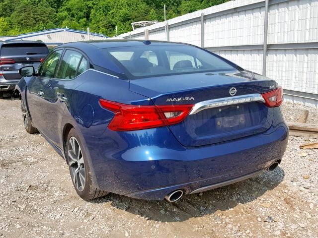 1N4AA6AP5JC389675 - 2018 NISSAN MAXIMA 3.5 BLUE photo 3