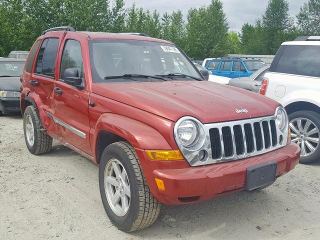 1J4GL58K56W193013 - 2006 JEEP LIBERTY LI RED photo 1