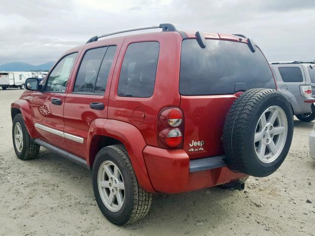 1J4GL58K56W193013 - 2006 JEEP LIBERTY LI RED photo 3