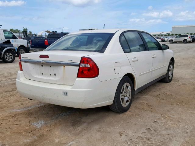 1G1ZS58F98F125541 - 2008 CHEVROLET MALIBU LS WHITE photo 4