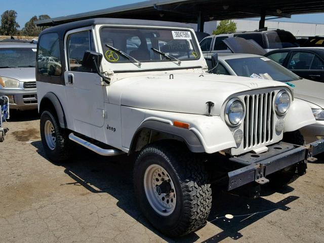 1JCCF87E6FT174219 - 1985 JEEP JEEP CJ7 WHITE photo 1