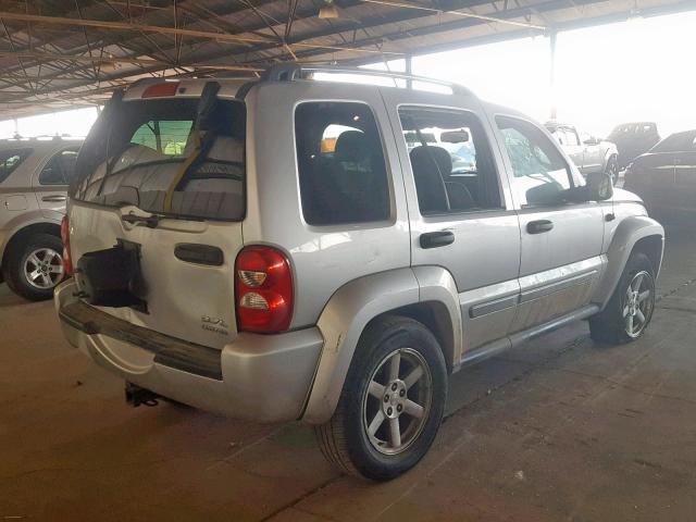 1J4GK58K27W594832 - 2007 JEEP LIBERTY LI SILVER photo 4