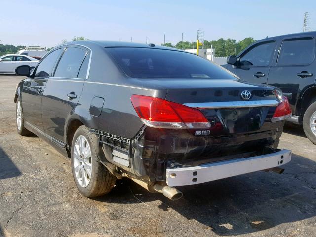 4T1BK3DB1BU379825 - 2011 TOYOTA AVALON BAS BLACK photo 3