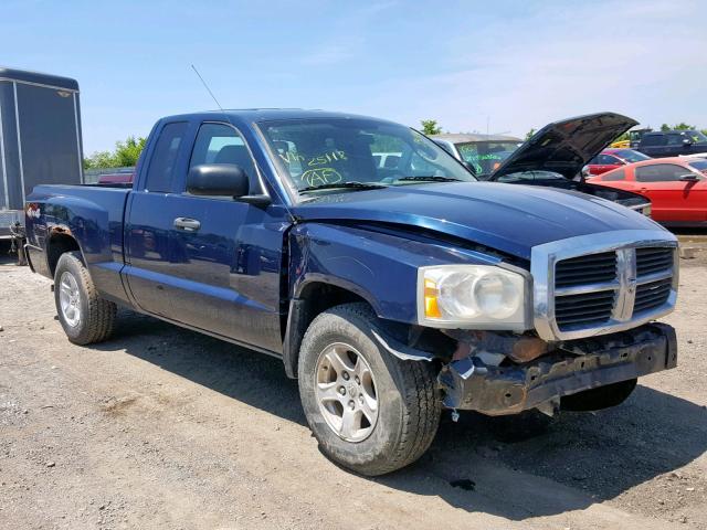 1D7HW42K35S251118 - 2005 DODGE DAKOTA SLT BLUE photo 1