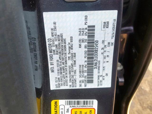 3LN6L2LU3ER825450 - 2014 LINCOLN MKZ HYBRID GRAY photo 10