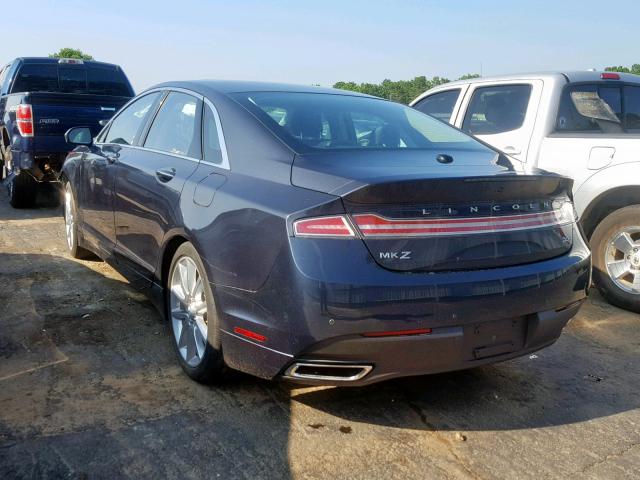 3LN6L2LU3ER825450 - 2014 LINCOLN MKZ HYBRID GRAY photo 3