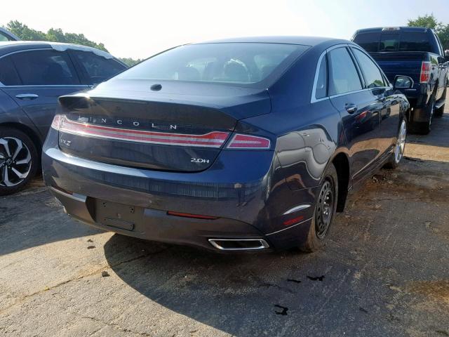 3LN6L2LU3ER825450 - 2014 LINCOLN MKZ HYBRID GRAY photo 4