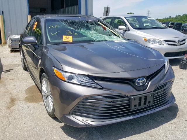 4T1B21HK5JU502720 - 2018 TOYOTA CAMRY HYBR GRAY photo 1