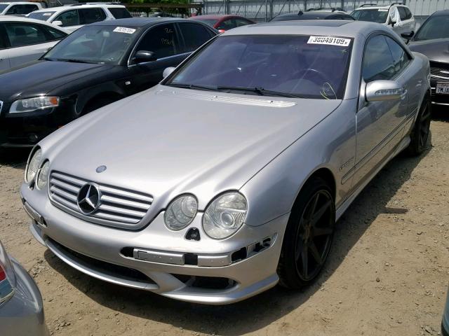 WDBPJ74J03A034783 - 2003 MERCEDES-BENZ CL 55 AMG SILVER photo 2