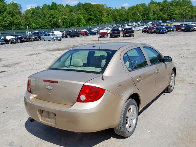 1G1AL58F687261419 - 2008 CHEVROLET COBALT LT GOLD photo 4