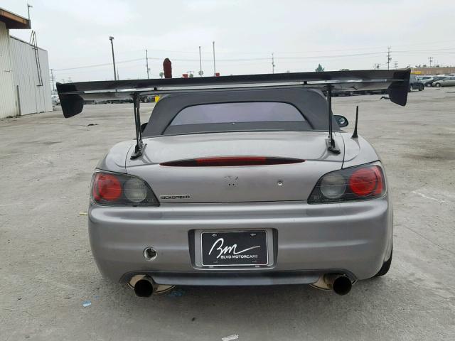 JHMAP114XYT006663 - 2000 HONDA S2000 GRAY photo 10