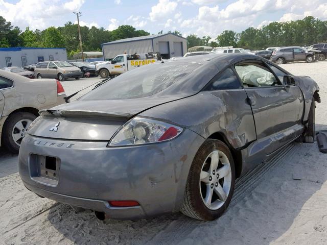 4A3AK24F46E011259 - 2006 MITSUBISHI ECLIPSE GS GRAY photo 4