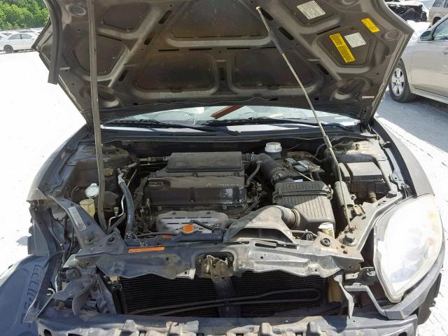 4A3AK24F46E011259 - 2006 MITSUBISHI ECLIPSE GS GRAY photo 7