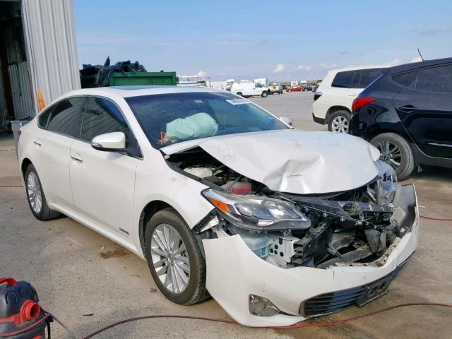 4T1BD1EB7DU013075 - 2013 TOYOTA AVALON HYB WHITE photo 1