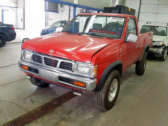 1N6SD11Y6VC353725 - 1997 NISSAN TRUCK XE RED photo 2
