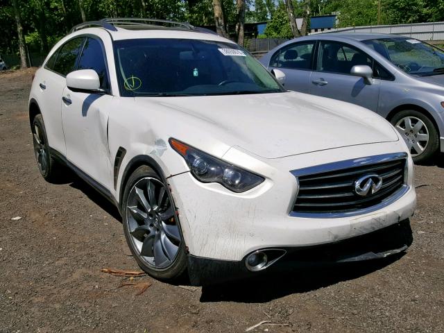 JN8CS1MW5DM172670 - 2013 INFINITI FX37 WHITE photo 1