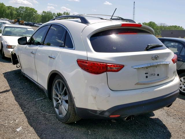 JN8CS1MW5DM172670 - 2013 INFINITI FX37 WHITE photo 3