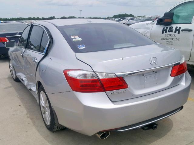 1HGCR3F83DA020164 - 2013 HONDA ACCORD EXL SILVER photo 3