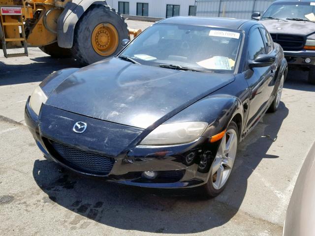 JM1FE17N140129616 - 2004 MAZDA RX8 BLACK photo 2