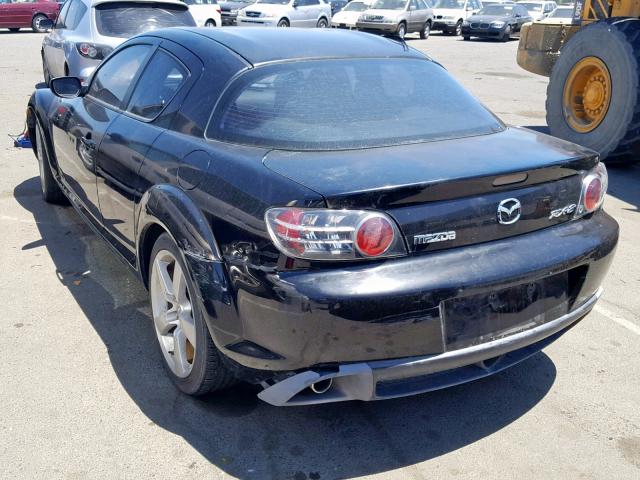 JM1FE17N140129616 - 2004 MAZDA RX8 BLACK photo 3