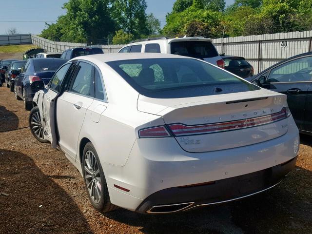 3LN6L5LU3KR617582 - 2019 LINCOLN MKZ RESERV WHITE photo 3