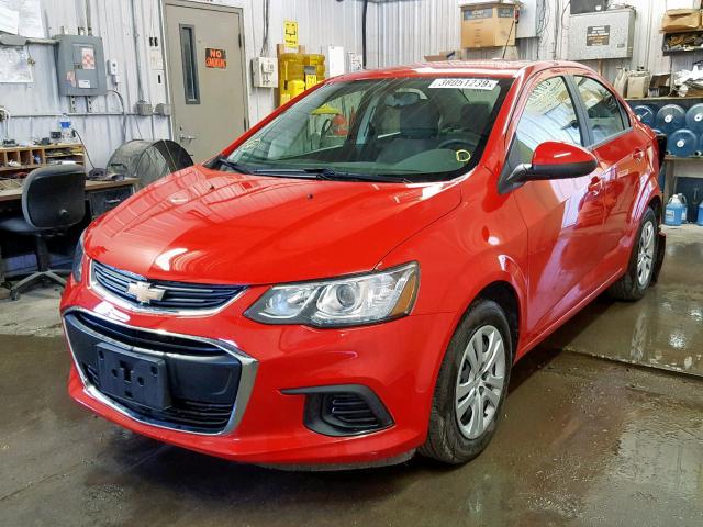1G1JB5SH2J4121646 - 2018 CHEVROLET SONIC LS 红色 照片 2