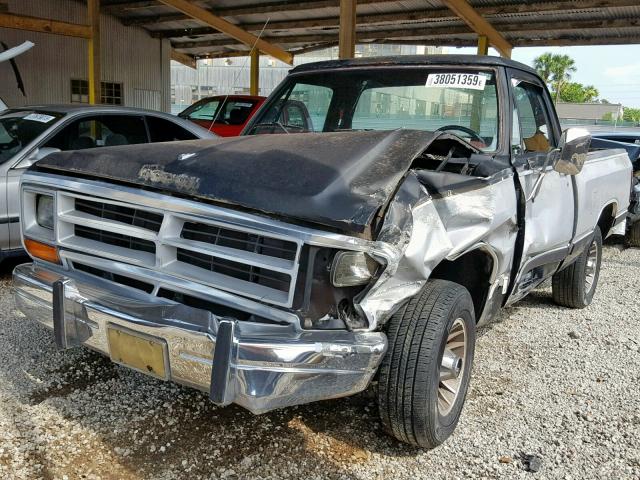 1B7FD14T6HS384956 - 1987 DODGE D-SERIES D TWO TONE photo 2