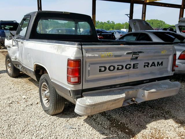 1B7FD14T6HS384956 - 1987 DODGE D-SERIES D TWO TONE photo 3