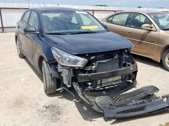 3KPA24AB7JE073848 - 2018 KIA RIO LX BLACK photo 1