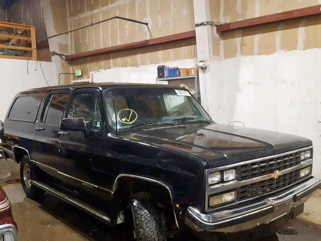 1GNEV16K8LF171111 - 1990 CHEVROLET SUBURBAN V BLACK photo 1