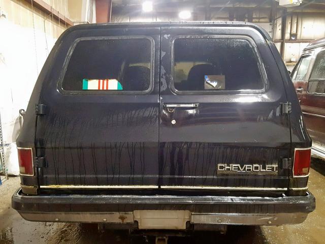 1GNEV16K8LF171111 - 1990 CHEVROLET SUBURBAN V BLACK photo 9